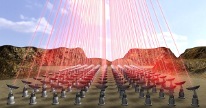 Terrestrial laser power source