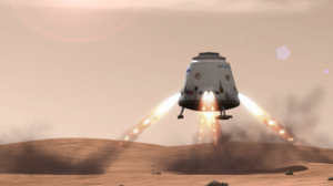 Red Dragon landing on Mars