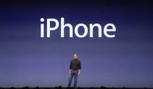 Steve Jobs introduces iPhone