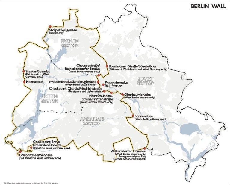 Fall Of The Berlin Wall The Lyncean Group Of San Diego   1 Berlin Wall Map2.pjpeg Copy 768x618 